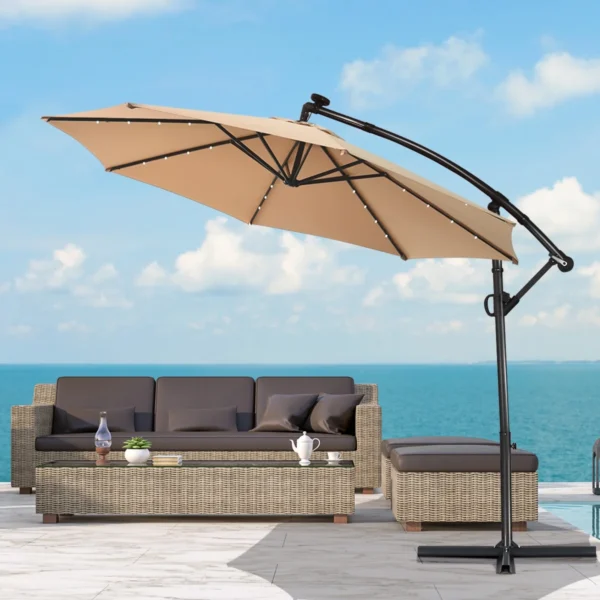 Dreamzoon Patio Offset Umbrella Solar Powered LED - Image 2