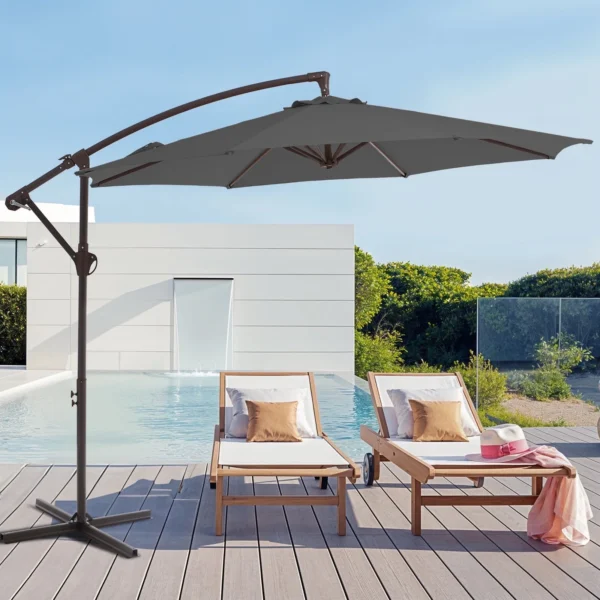 Dreamzoon Outdoor Hanging Offset Cantilever Umbrella for Patio